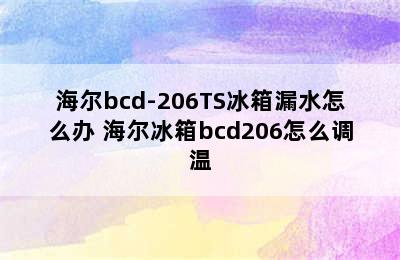 海尔bcd-206TS冰箱漏水怎么办 海尔冰箱bcd206怎么调温